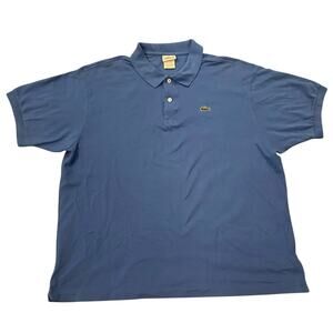 Men's LACOSTE Blue Short Sleeve Polo Shirt Size 8 (3XL) 5191L 100% Cotton